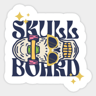 skull board Sticker